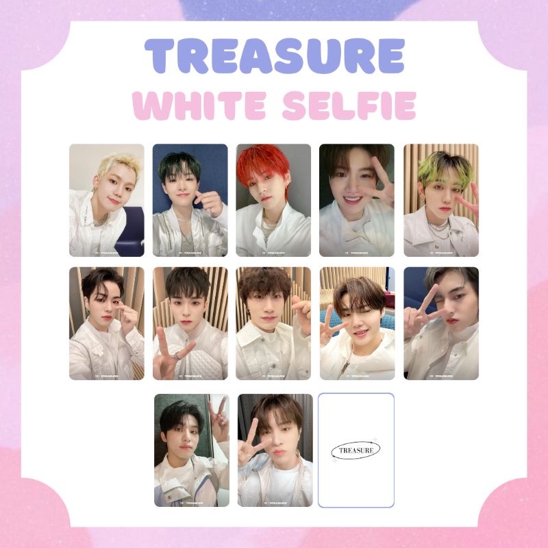 [TREASURE] PHOTOCARD TREASURE BLACK/WHITE SELFIE ‼️BACA DESKRIPSI‼️