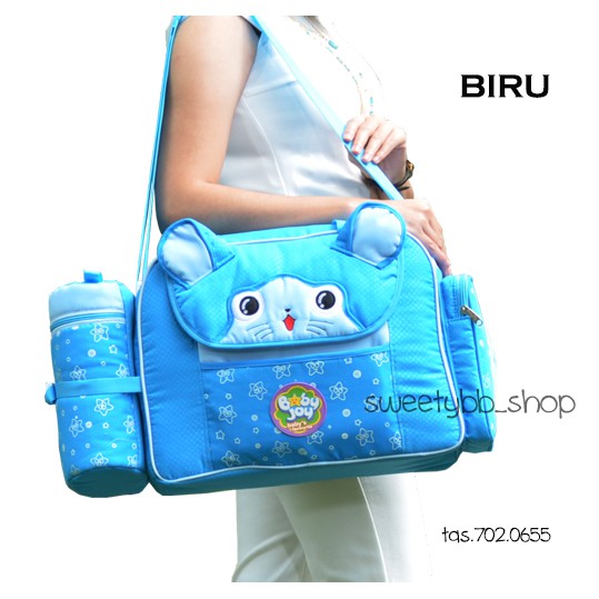 tas bayi besar dengan tempat tissue dan double tempat susu Baby Joy Melody series