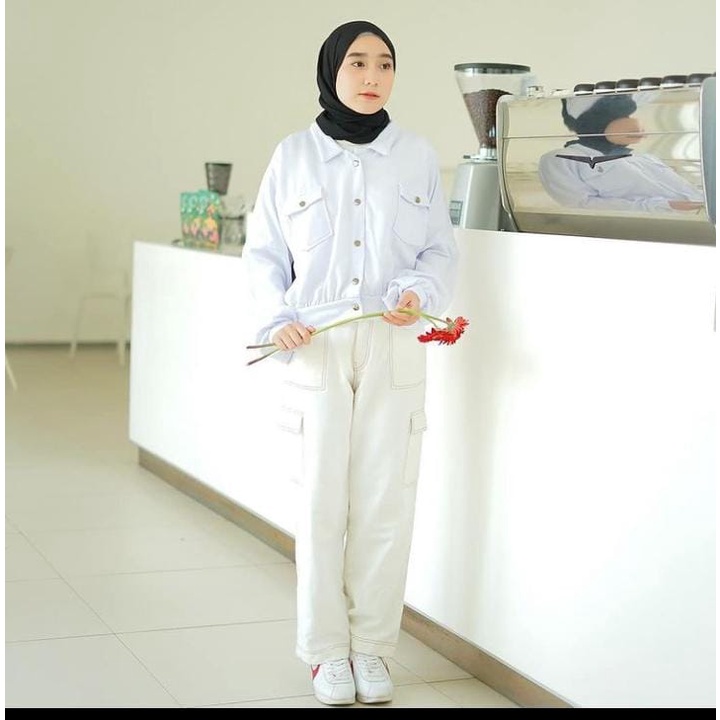 OLIN BUTTON JAKET WANITA