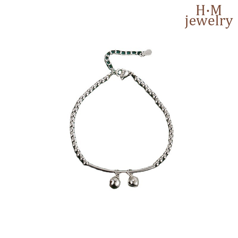 Gelang Rantai Charm Lonceng Gaya Mori Untuk Wanita