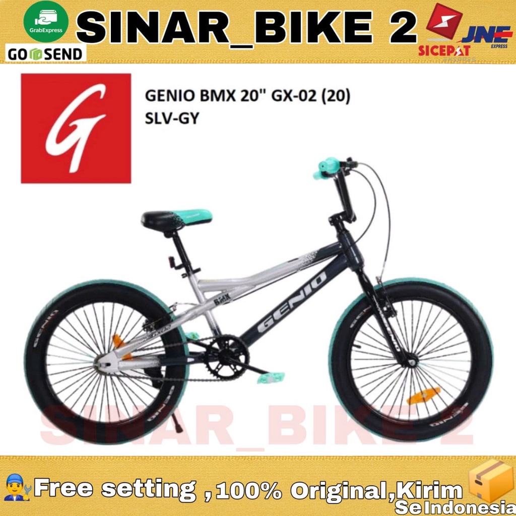 Sepeda Anak BMX Genio GX-02 Ukuran 20 Inch Ban Jumbo List Warna