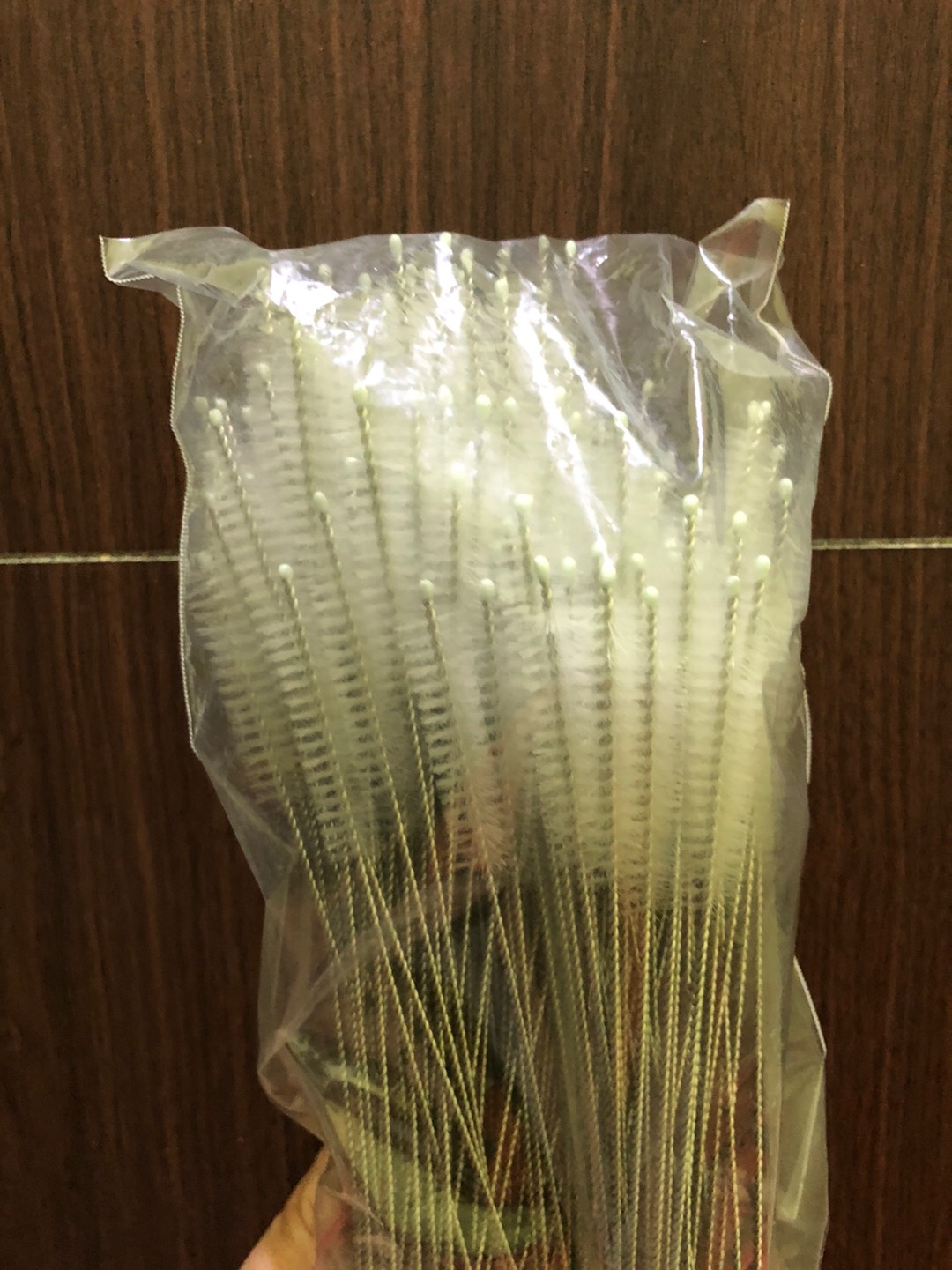 Brush Pembersih Sedotan Stainless Sikat Boba Straw 23 Cm 23cm Pipet Cuci Straw Metal Bubble