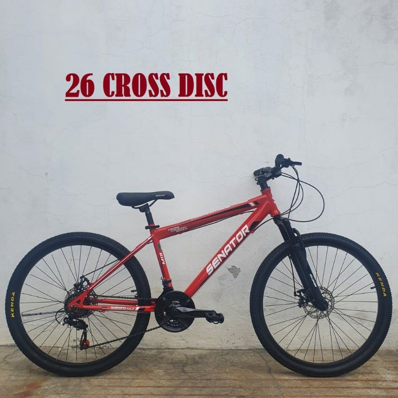 SEPEDA SENATOR MTB 26 INCH REM CAKRAM