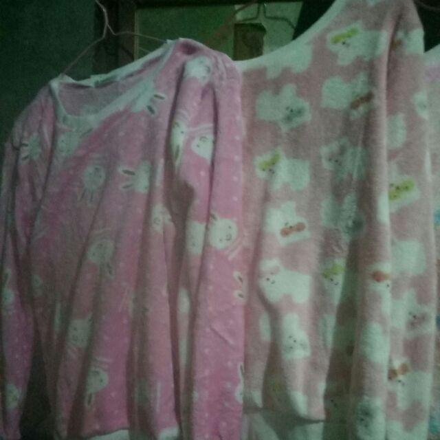 Baju Tidur Wanita Bahan Selimut Bulu Ala Justice Set 2 Pcs As-00023