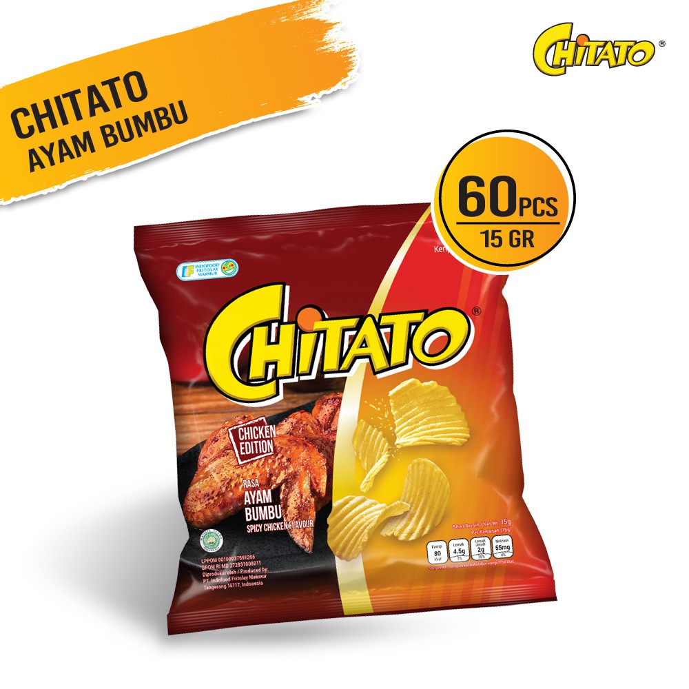 

Chitato Ayam Bumbu 15 Gr - 60 Pcs