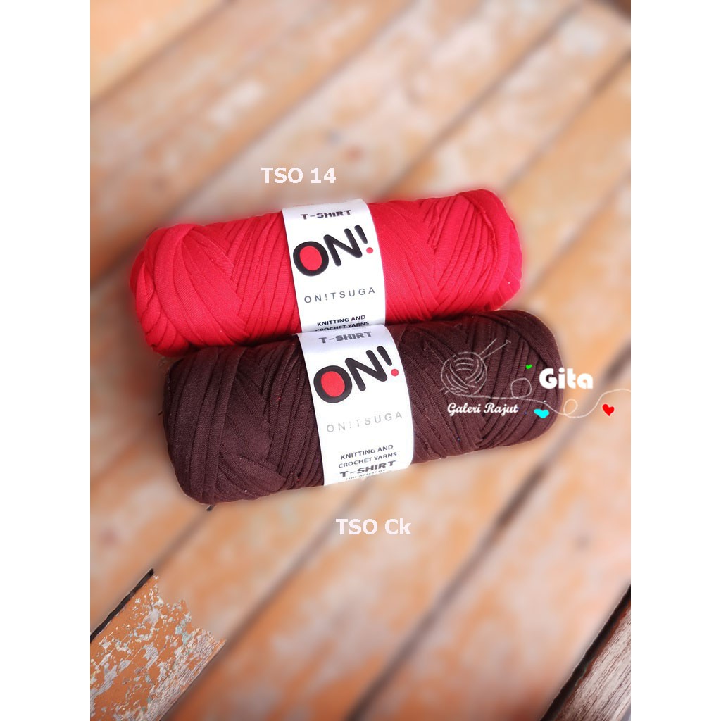 Benang Kaos Onitsuga/T-Shirt Yarn/Benang Rajut Kaos