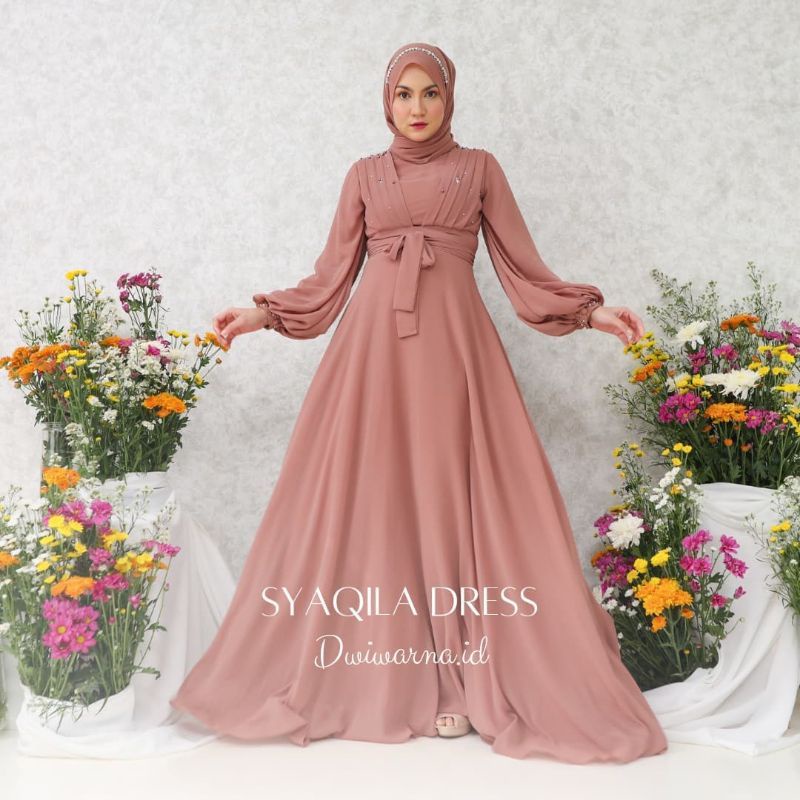 SYAQILA DRESS // GAUN PESTA MUSLIMAH - GAUN MUSLIMAH - GAUN PESTA - GAUN WISUDA - GAUN LAMARAN - GAUN BUSUI - GAUN BUMIL - GAUN MATERNITY - GAUN UNTUK PESTA - GAUN MUSLIMAH MEWAH  - DRESS LAMARAN - DRESS MEWAH - BAJU MUSLIMAH - BAJU PESTA MUSLIMAH