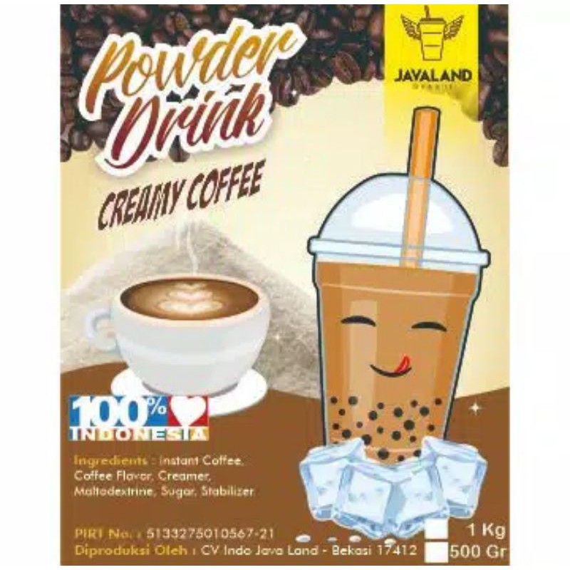 

bubuk minuman creamy coffe 1 kg