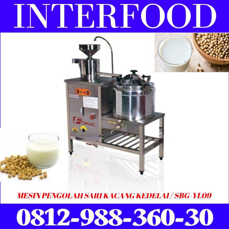 Mesin Pengolah Susu kedelai otomatis / Soyabean machine FOMAC SBG-YL09