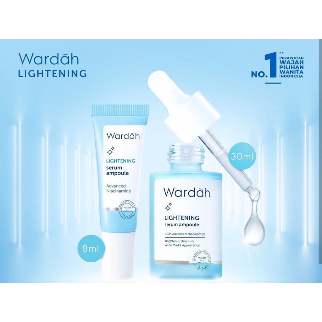 Wardah Lightening Serum Ampoule Niacinamide 30 ml / Wardah Lightening Series / Wardah Serum