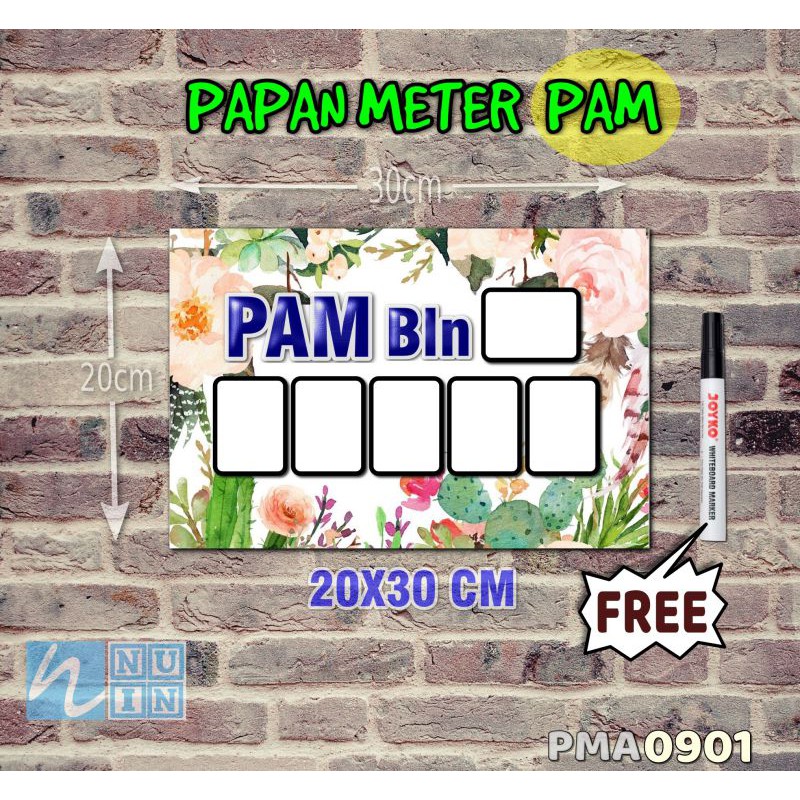 

Nuin Papan Meter Listrik PLN PAM motif Unik - Lukis 01