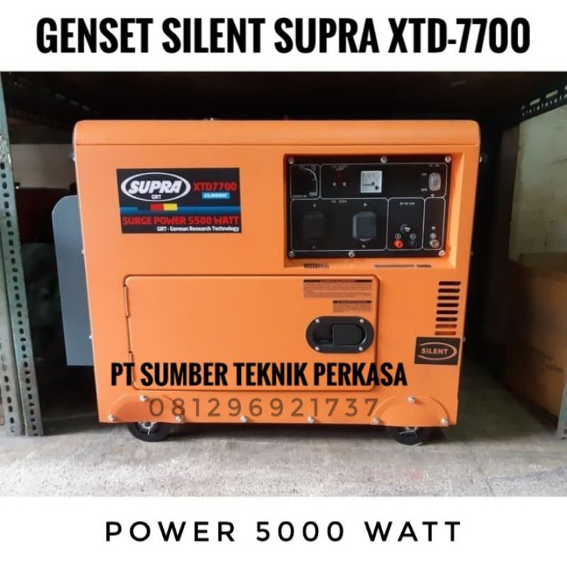 promo              GENSET SILENT SUPRA XTD 7700 (5000 Watt)