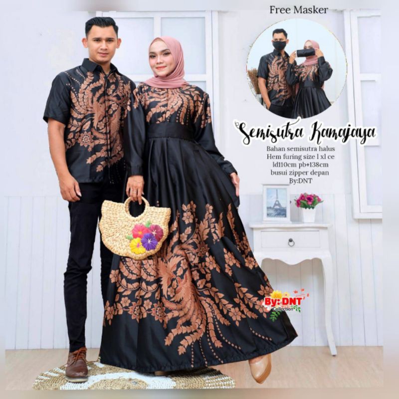 COUPLE GAMIS SEMI SUTRAMAURA COUPLE CP SEMI SUTRA BAJU COUPLE PASANGAN COUPLE GAMIS MURAH COUPLE SM