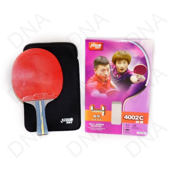 Jual Table Tennis Racket DHS 4002C CARBON  Bat Tenis Meja DHS - ORIGINAL Diskon