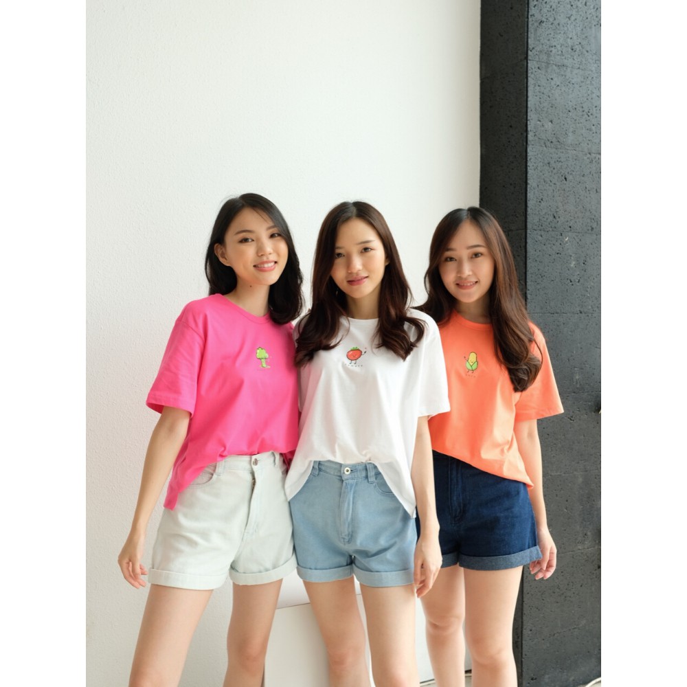Kadaka T-0327 Tshirt Kaos Vegetables Cute