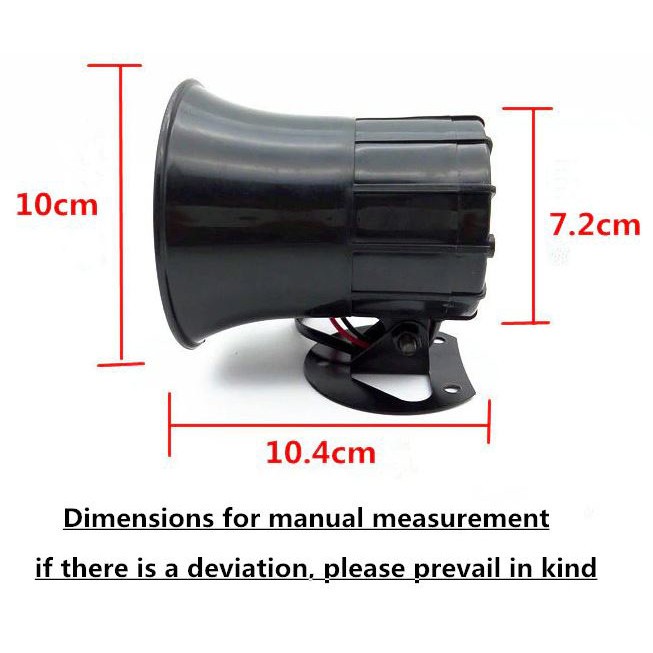 ZKXX Klakson Sirine Polisi Loud Speaker 4 Tone 30W - KX-5004 - Black