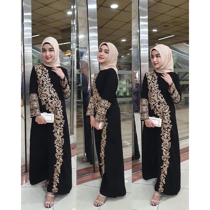 GAMIS | GAMIS ABAYA HITAM | ABAYA TURKI | ABAYA BORDIR | ABAYA TURKEY | ABAYA JUMBO