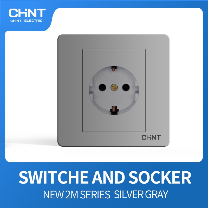 CHINT NEW2M Silver standard socket / soket