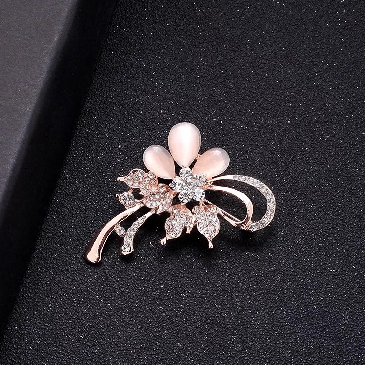 【Dalam Persediaan】 2020 baru Korea high-end busur berlian imitasi warna-warni karangan bunga mutiara bros serbaguna aksesoris populer liar-2#