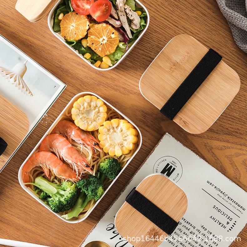 TecBako Bento Box Kotak Makanan Bekal Makanan Kotak Penyimpanan Makanan Lunch Box Kotak Bekal Esteti