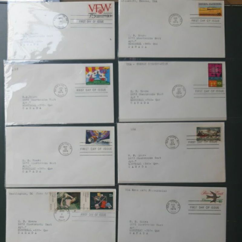 

Perangko First Day Issue USA 1974 FDC sampul prangko