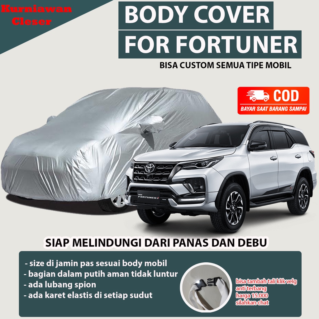 Body Car Cover Selimut Sarung Mantel Mobil Fortuner Vrz Body Cover Mobil Sarung Selimut Mobil Fortun