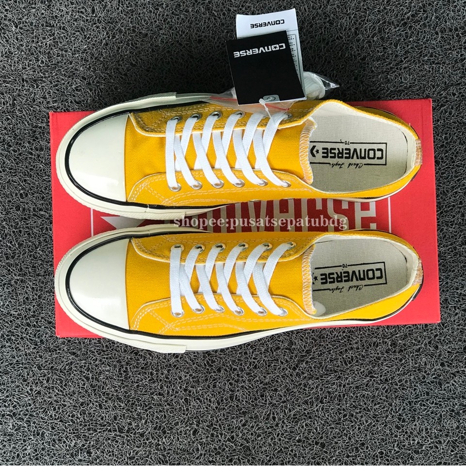 Sepatu Converse 70s Low All Star Pendek Kuning Sunflower