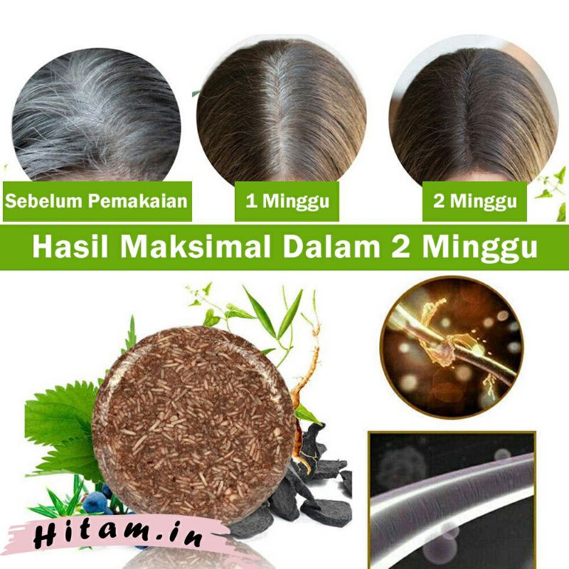 (100% ORI + COD)HITAMIN.ID PENGHITAM RAMBUT, PENGHILANG UBAN BAHAN ALAMI | HAIR TREATMENT - Lazuardi Store