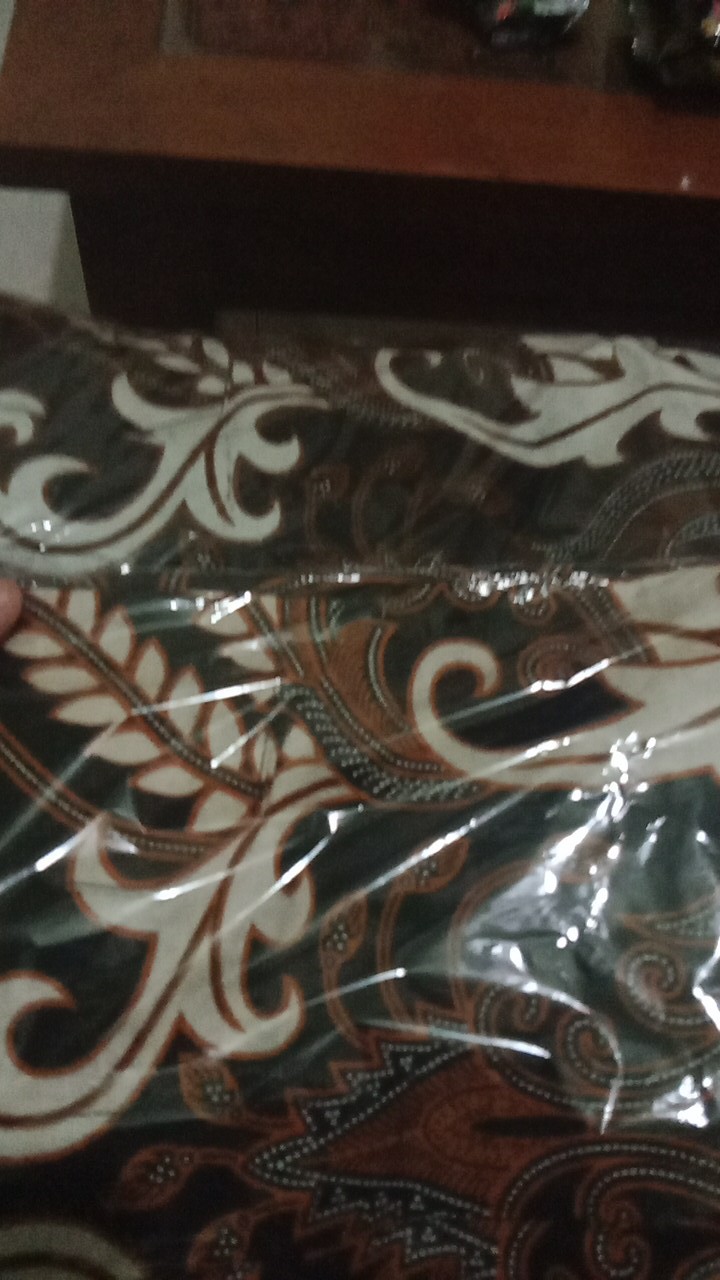 Unika Batik Hrb026 Kenongo Kemeja Tosca Pendek Pekalongan Padi M L Xl Sogan Tulis Halus Kemeja Batik