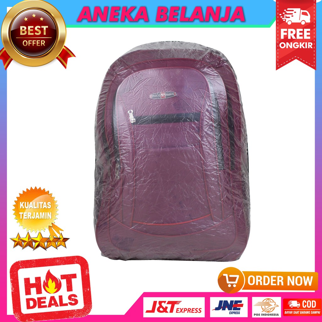 Tas Ransel Polo Kecil D300 Khusus Cowok Terbaru Fashionable Ekonomis Berkualitas Tas Sekolah SMP SMA