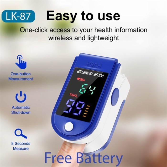 BISA COD OXYMETER PULSE Fingertip Alat Pengukar Kadar Oksigen DARAH WAJIB PUNYA OXIMETER