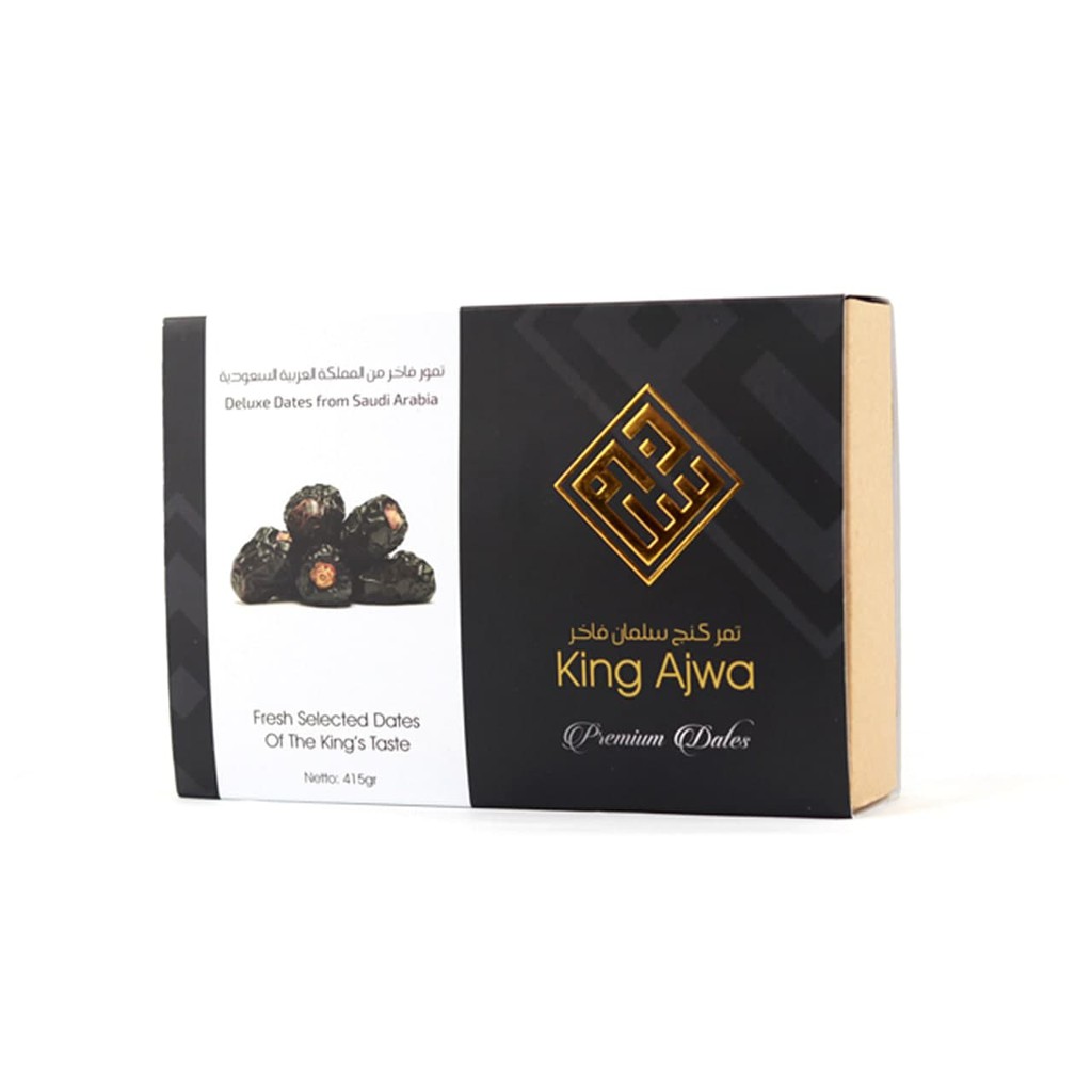 

Kurma Ajwa Jumbo 500 Gr Bruto King Ajwa Original