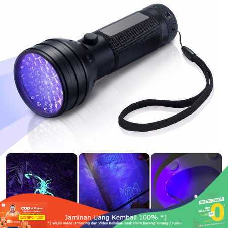 (BISA COD) RVOSTR LED Senter Ultraviolet UV 400nm 51 LED UV-51