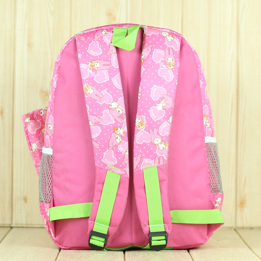 Tas Ransel Backpack Cantik Karakter Boneka Pink Hijau Ransel Murah Anak Sd Sekolah Lucu