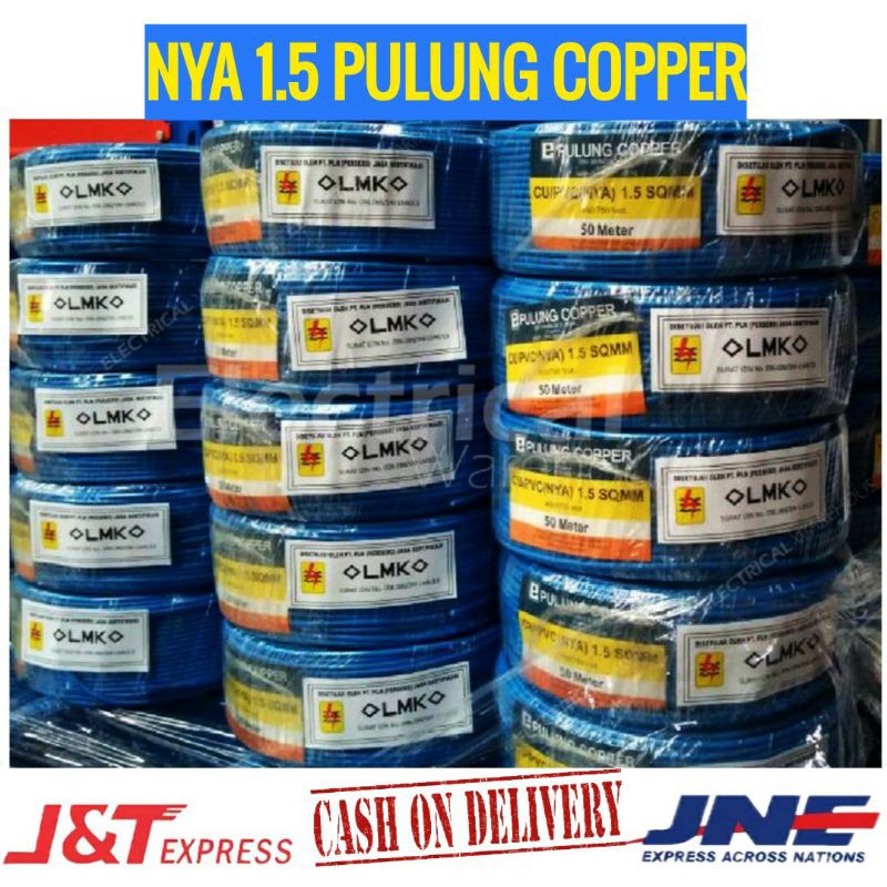 KABEL LISTRIK NYA 1.5 PULUNG COPPER 50M