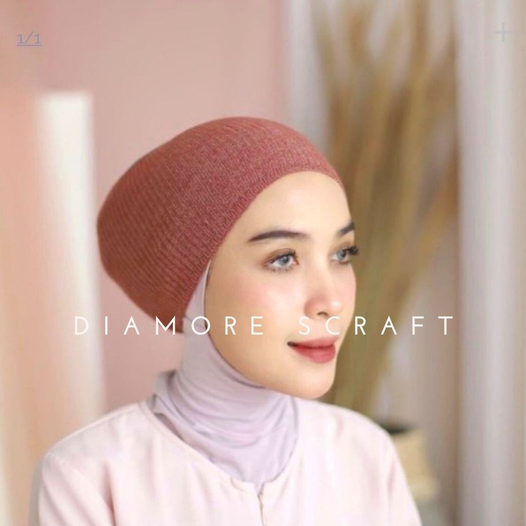 INNER KNIT HIJAB CIPUT RAJUT PREMIUM BY DIAMORE SCRAFT