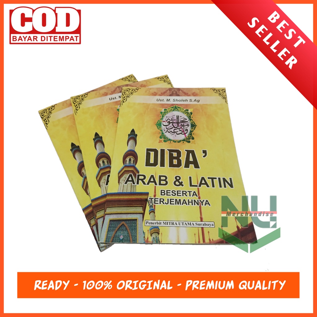 Buku Diba' disertai Arab Latin Dan Terjemahannya Lengkap / Buku Sholawat