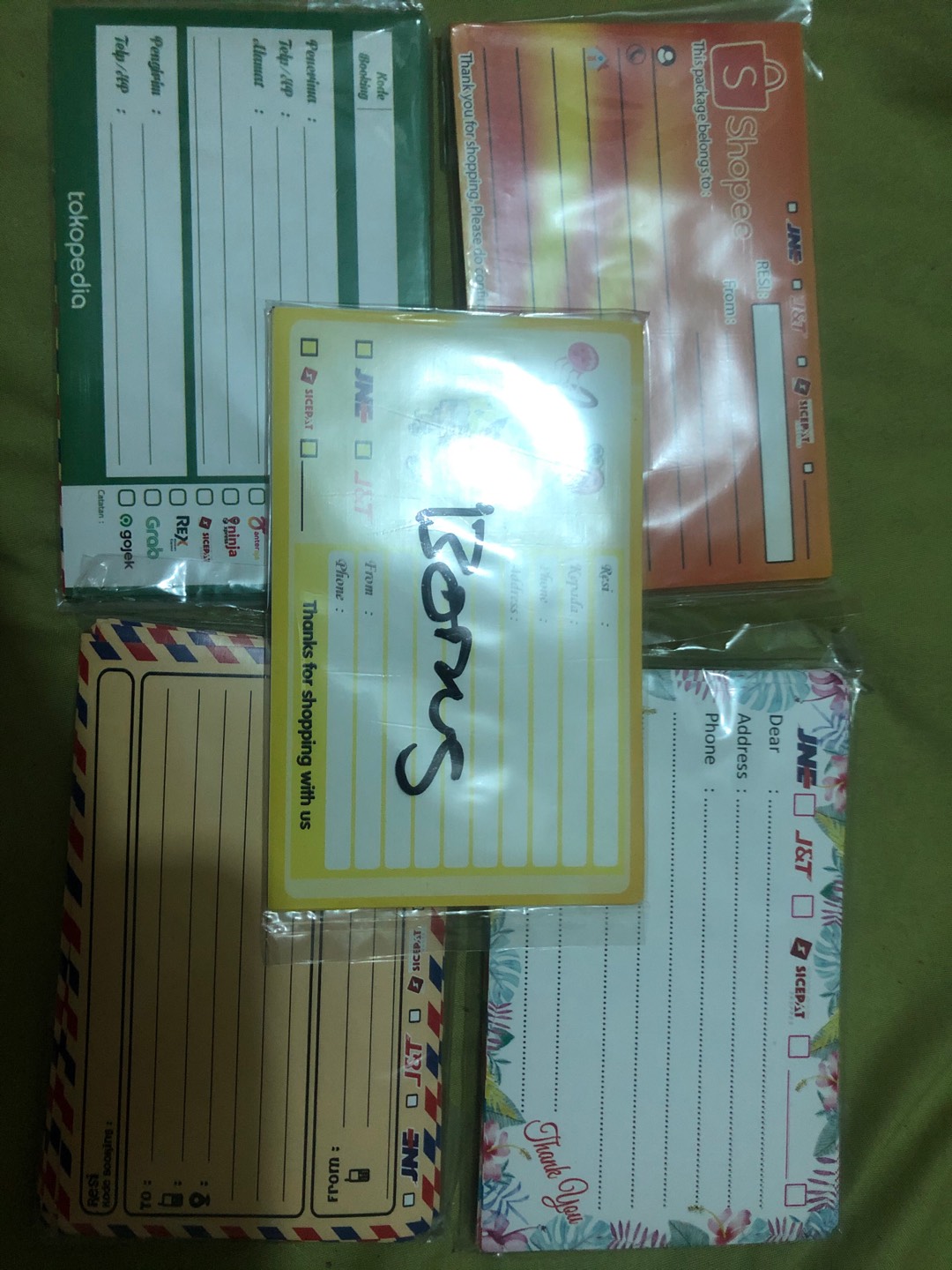 Stiker Pengiriman Olshop Khusus Shope