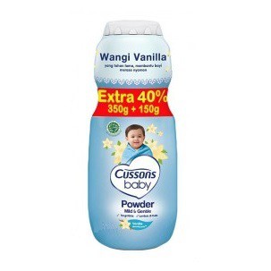 Cussons Baby Powder Blue/Bedak Bayi 350+150 gr