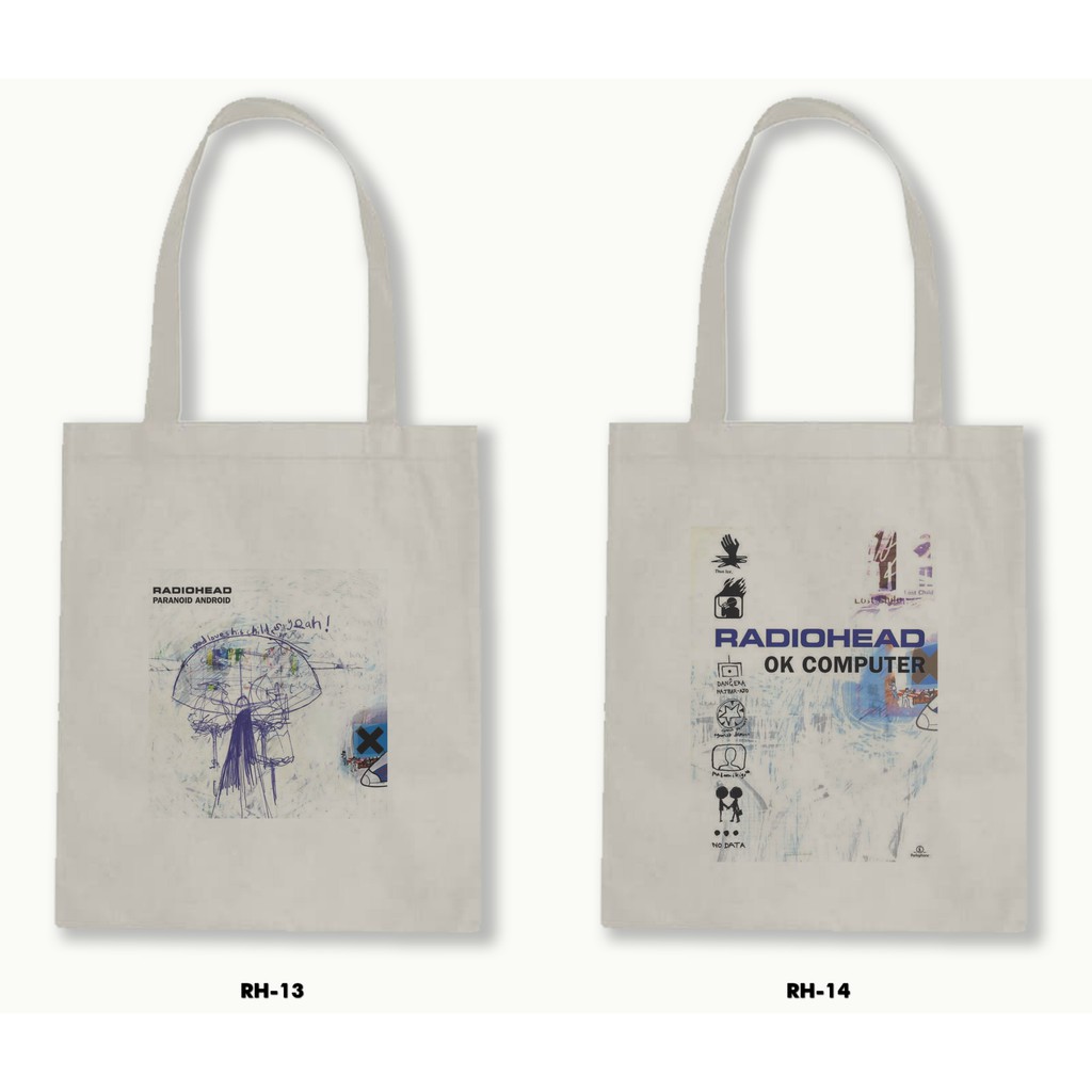 TOTE BAG BLACU - RADIOHEAD .01