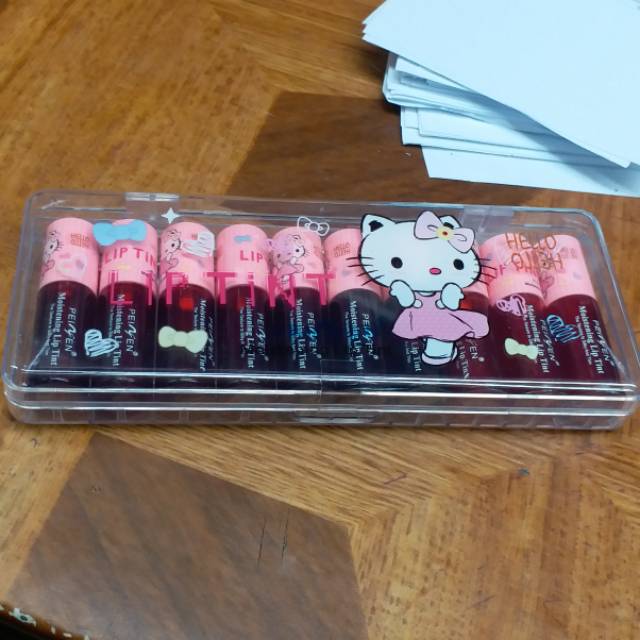 Lip tint hello kity isi 10.pcs mica