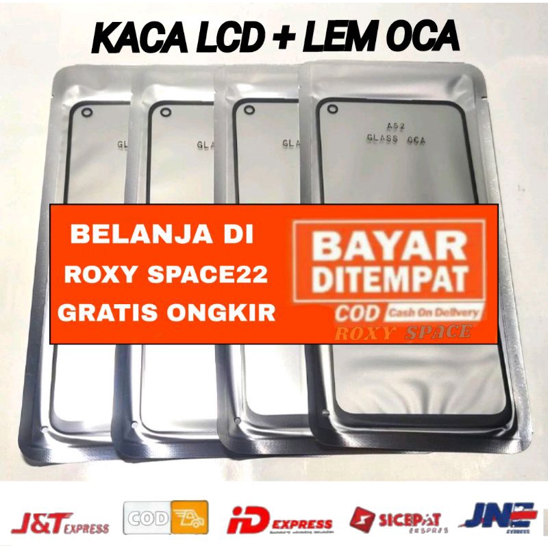 Kaca Lcd + Lem Oca Kering Oppo A32 A33 A53 A54 4G 2020 Realme C17 7i Kaca Depan Touchscreen Layar Se