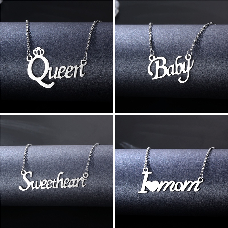 Kalung Rantai Bahan stainless steel Untuk Pria Dan Wanita