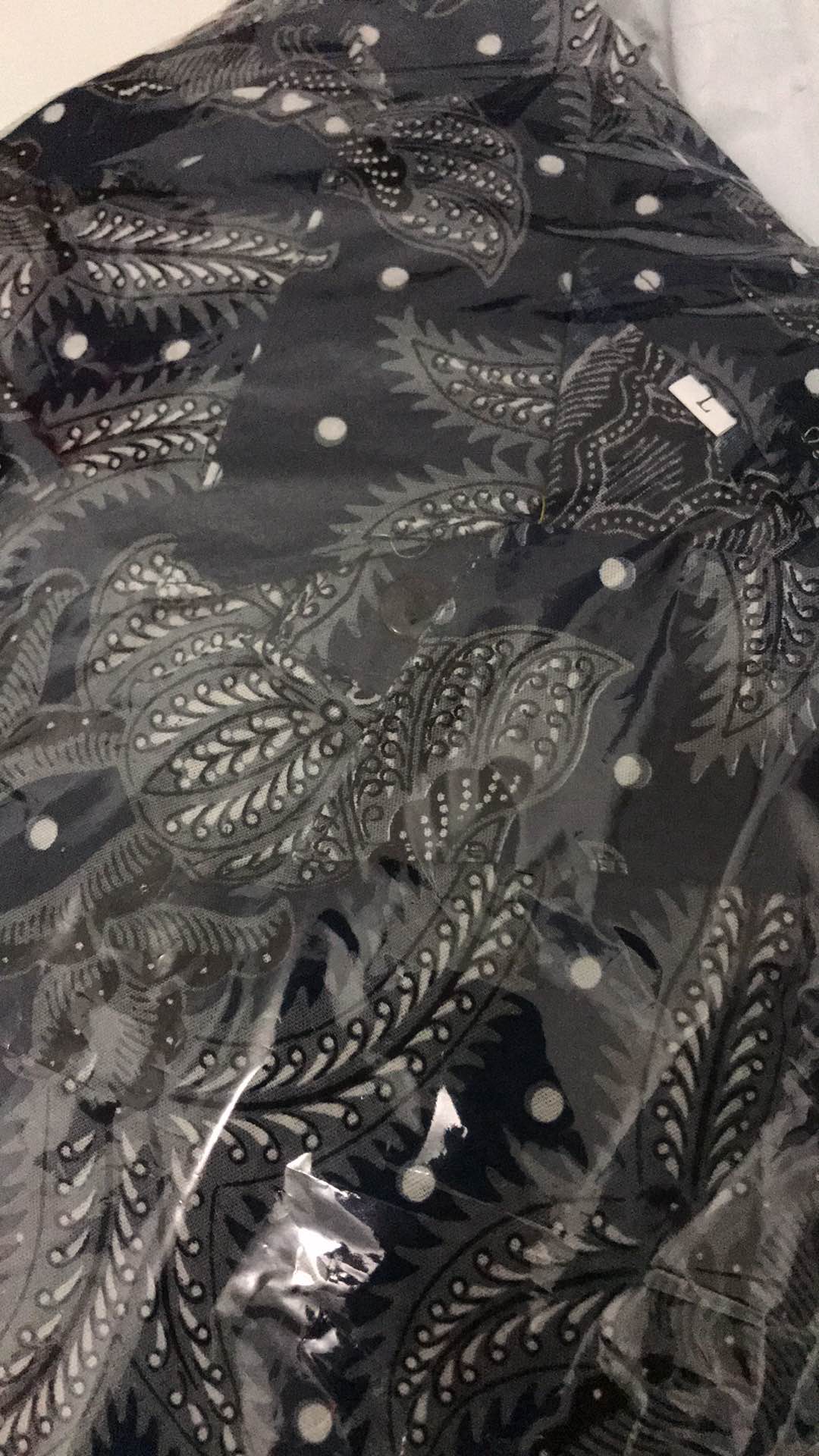 Kemeja Batik Pria Warna Navy _ Batik Kanza