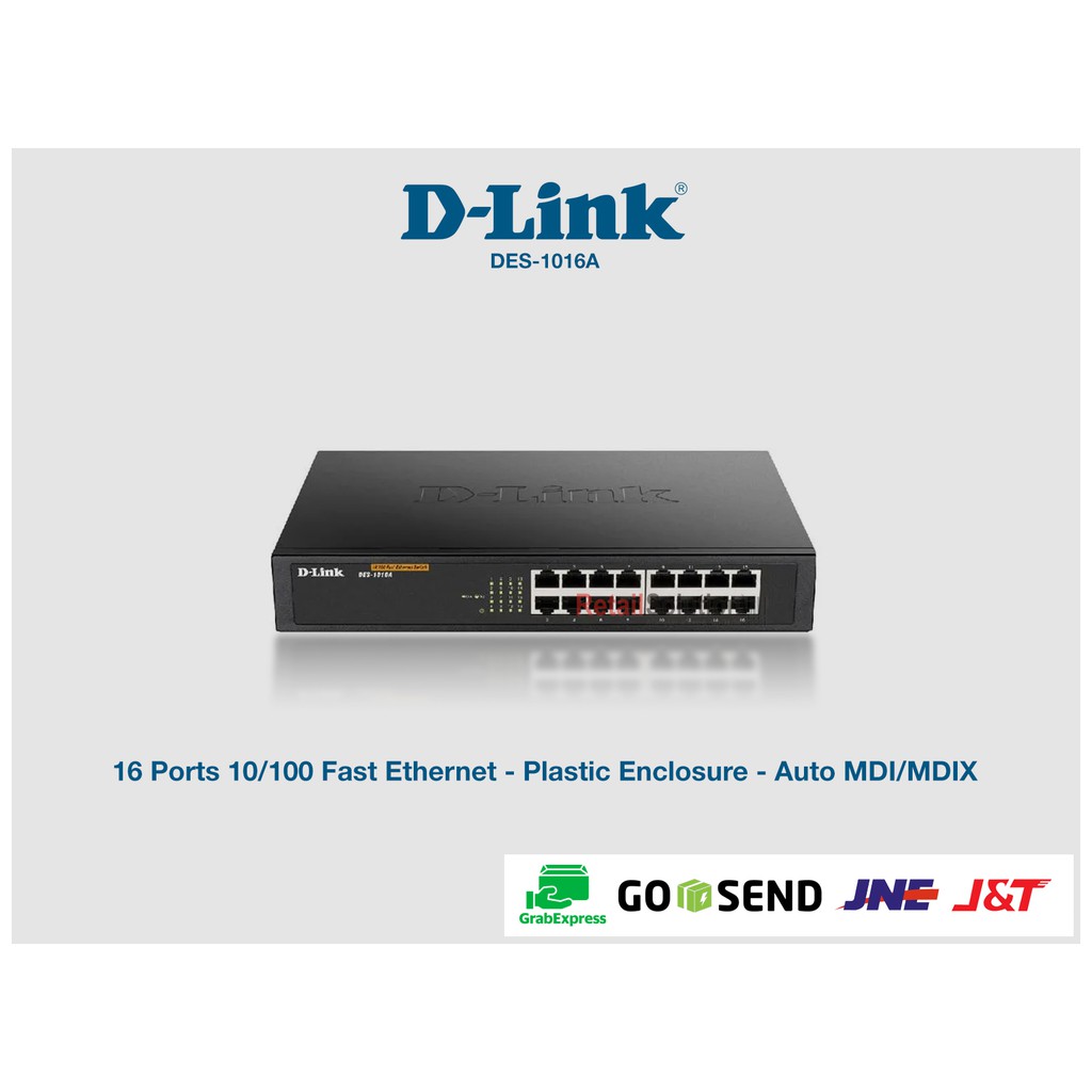 Switch 16 Port 100Mbps - DLINK D-LINK DES1016A / DES-1016A / DES 1016 A