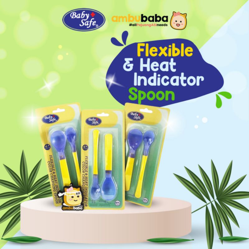 Baby Safe Flexible and Heat Indicator Spoon