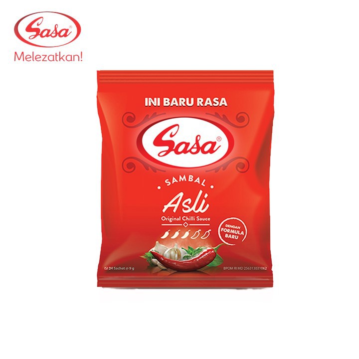 

Sasa Saus Sambal Asli Sachet 24 x 10g