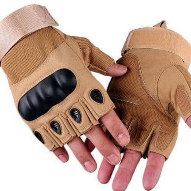 BEST SELLER Sarung Tangan Sepeda Motor Military Tactical Half Glove