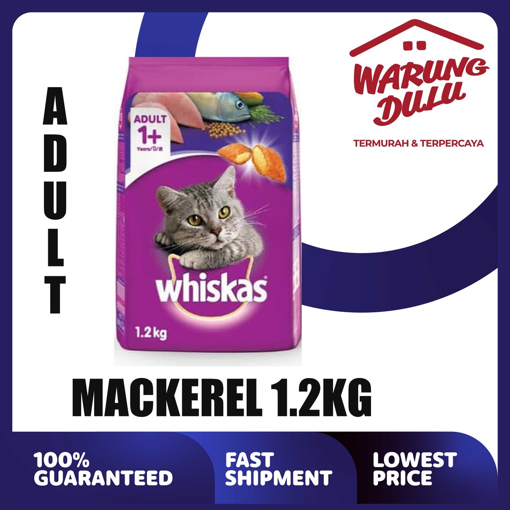 WHISKAS MACKEREL1.2KG