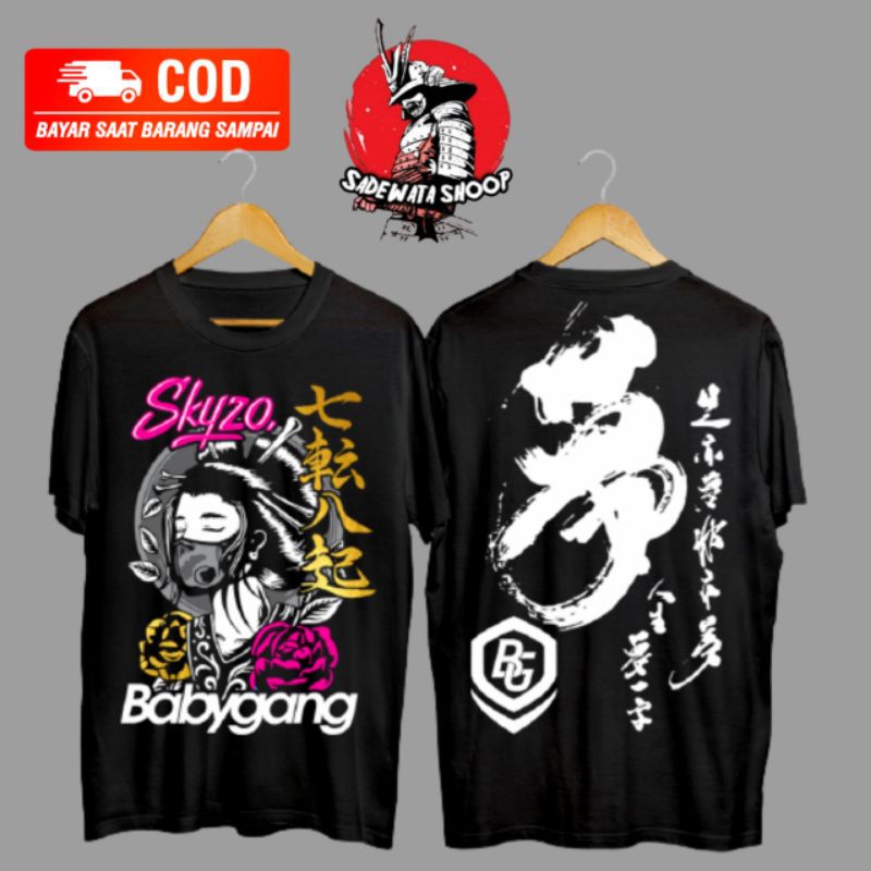 Kaos skyzo babygang cowok / baju distro skyzo